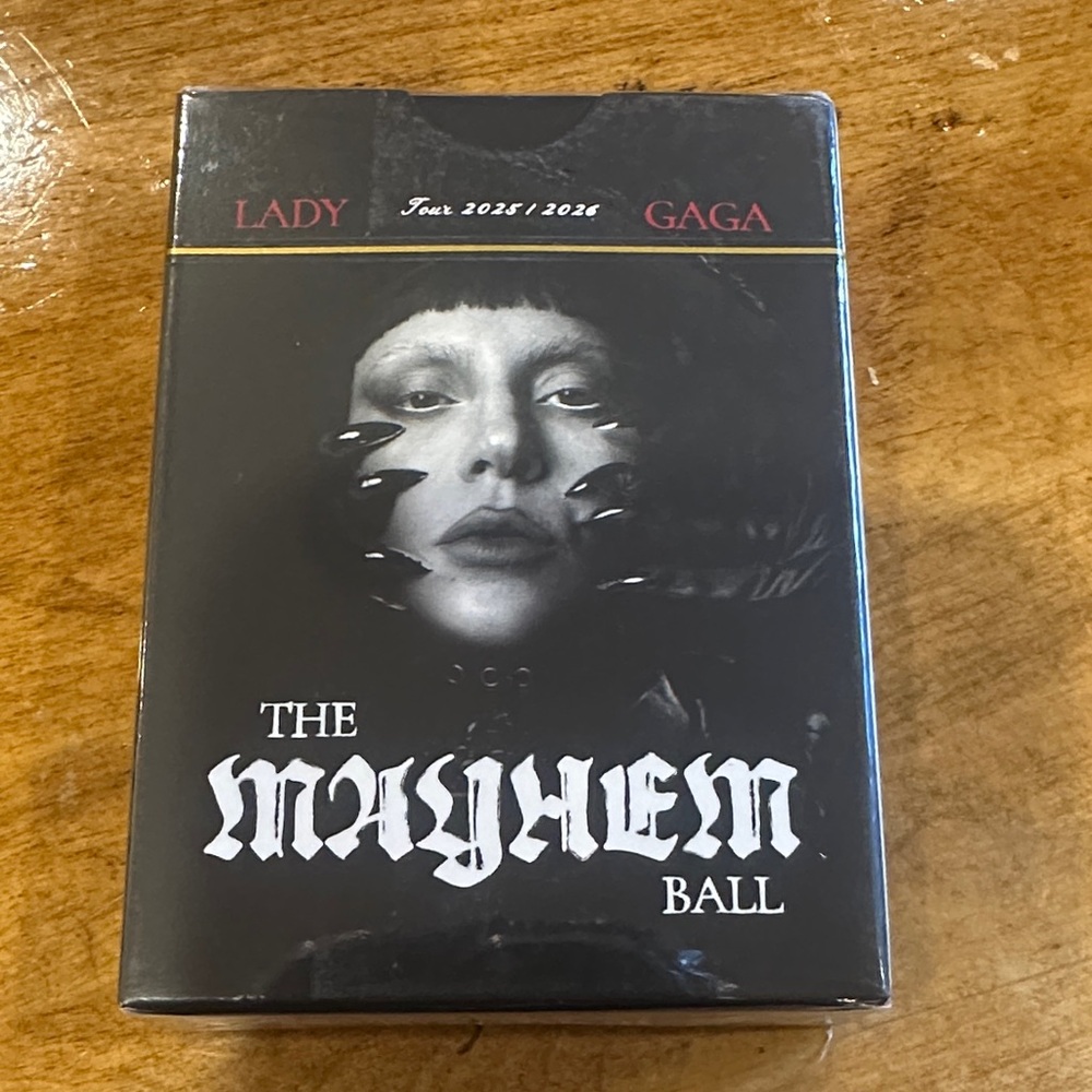 Lady Gaga The Chromatica/Mayhem Ball Black Logo Makeup Pouch - Picture 2 of 5